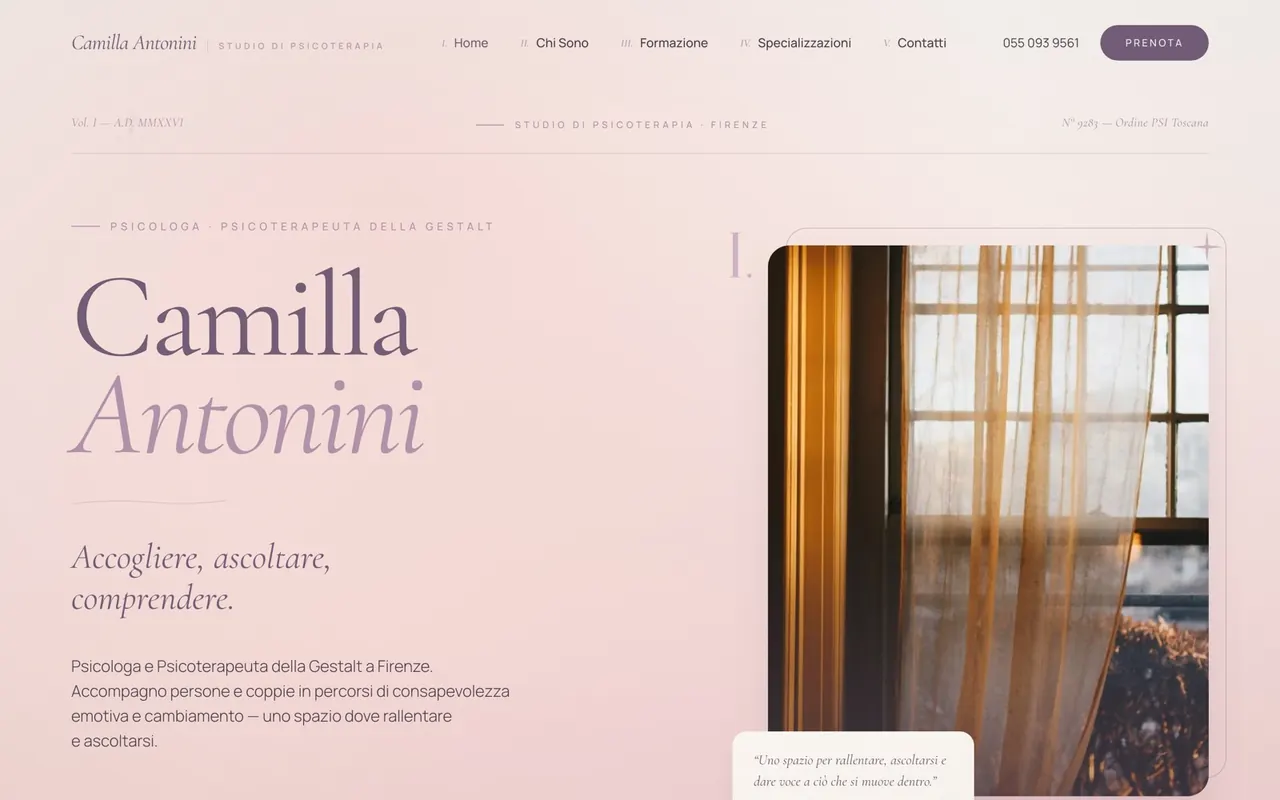 Camilla Antonini — anteprima del progetto
