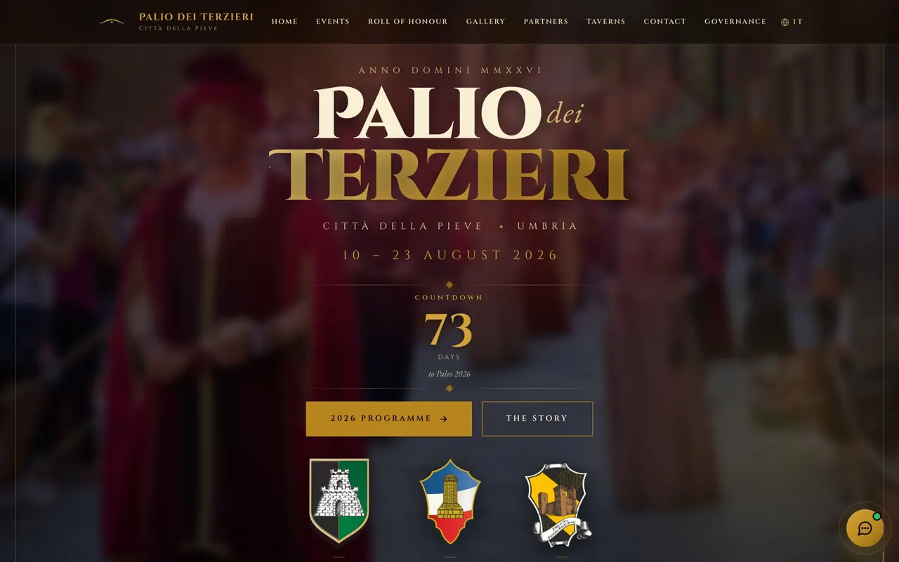 Palio dei Terzieri — anteprima del progetto